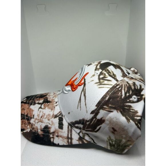 White Camouflaged Browning Baseball Cap Hat - Picture 2 of 4